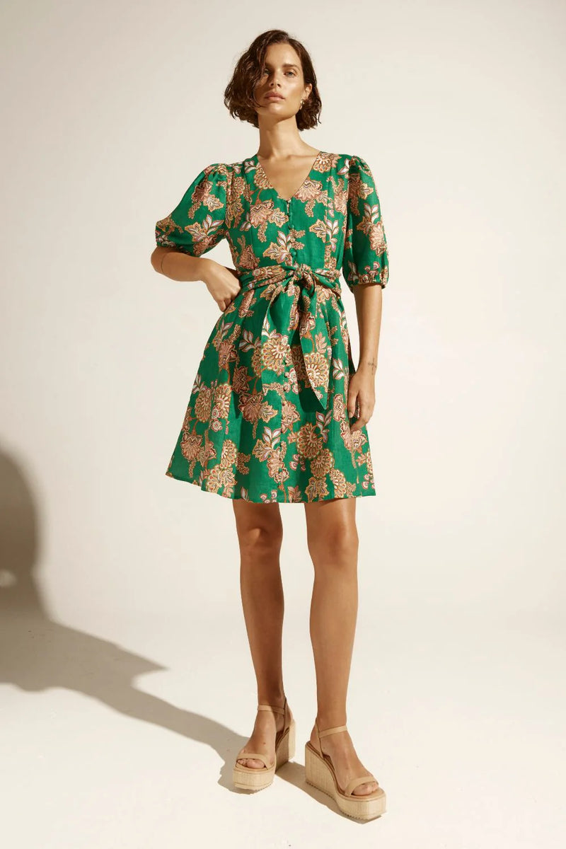 Quota Dress | K'gari palm green