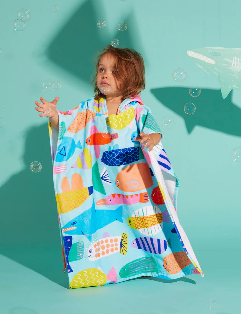 Kids Hooded Towel Rainbow Reef