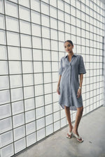 Hettie Shirt Dress | Slate