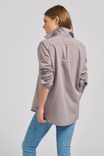 Classic French Cuff Shirt | Porcini Stripe