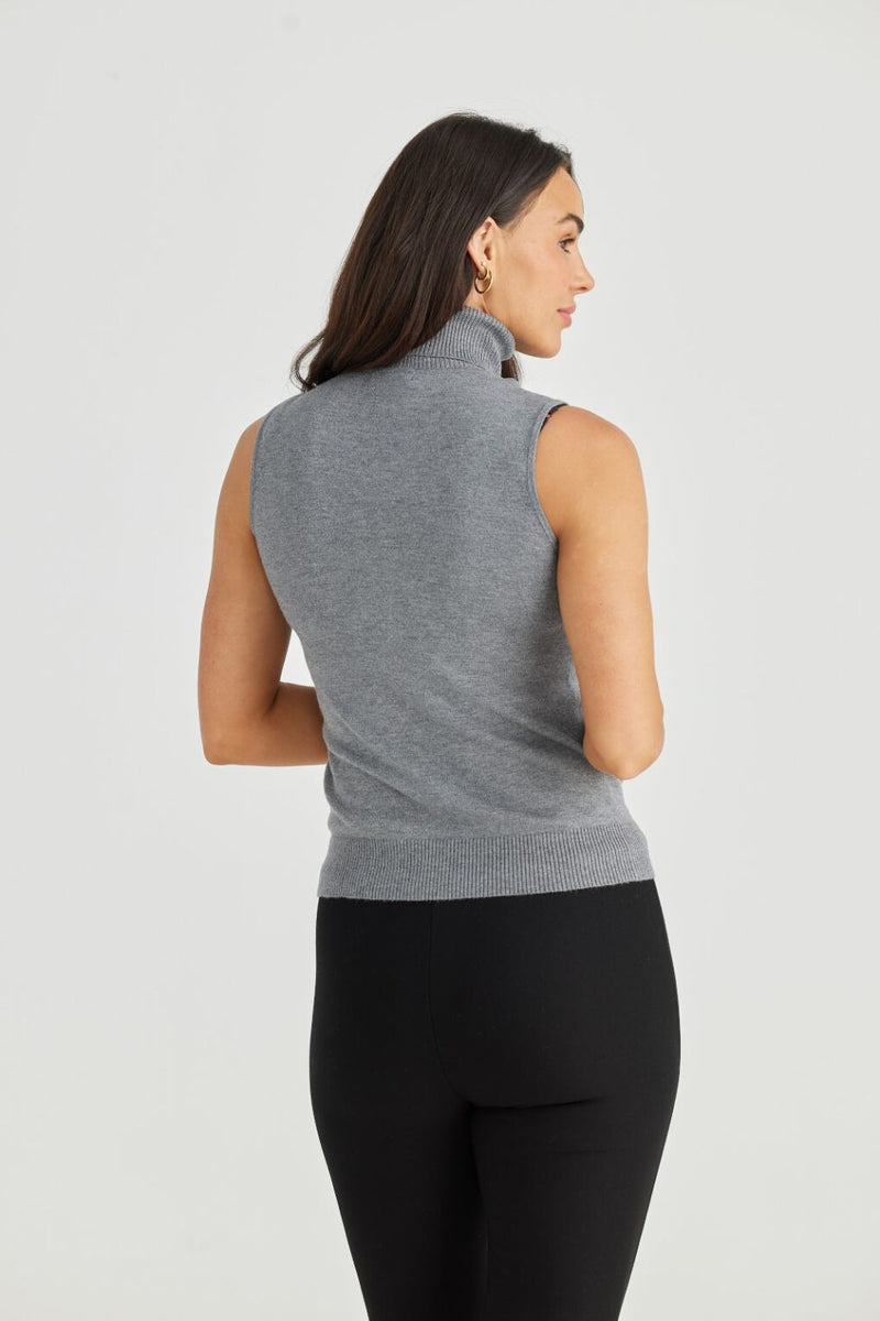 Skye Knit Top | Graphite