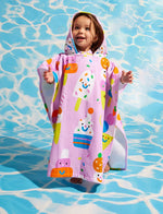 Kids Hooded Towel Sundae Fun Day