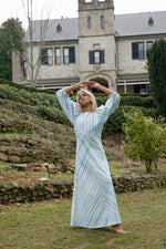 Lucinda Dress | Powder Stripe