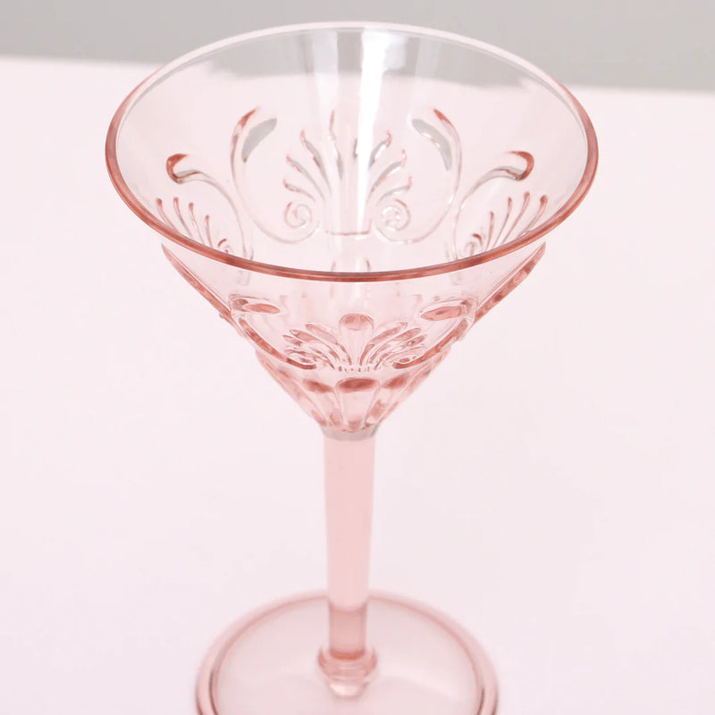 Flemington Acrylic Martini Glass | Pale Pink