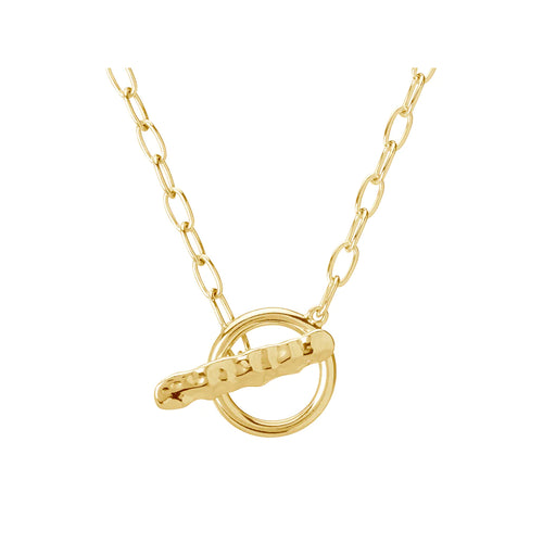 Murkani Nostalgic Fob Necklace 18 KT Gold